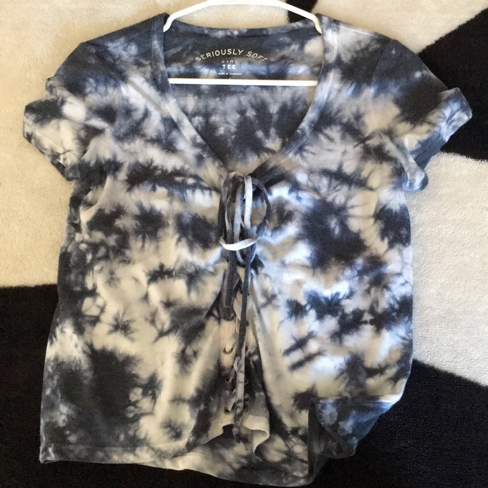 Aeropostale tie dye lace up shirt!